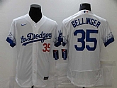 Dodgers 35 Cody Bellinger White 2021 City Connect Flexbase Jersey,baseball caps,new era cap wholesale,wholesale hats